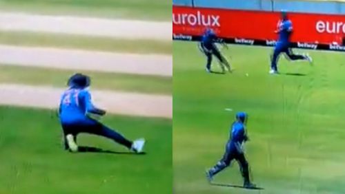 Snippets from India's poor fielding effort.