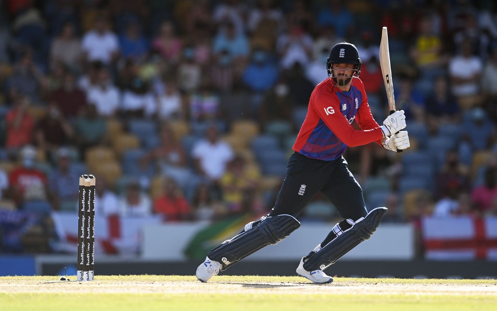 James Vince in action during England's second T20I vs West Indies.