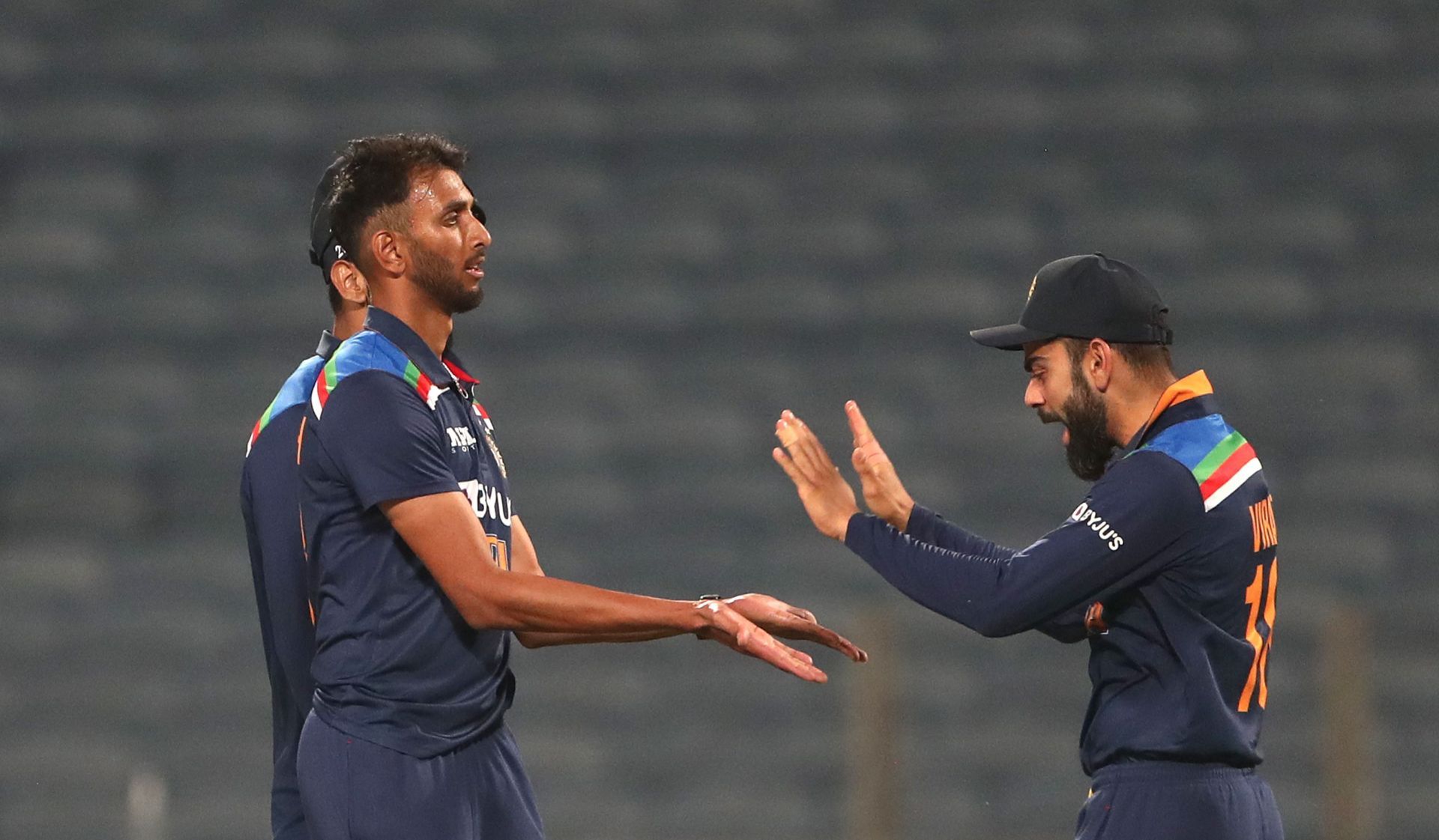 Prasidh Krishna (left) will be tasked with leading the Karnataka seam attack in the Ranji Trophy 2021-22.