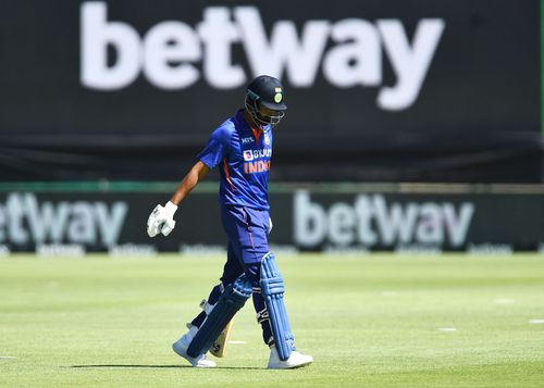 KL Rahul walks back after being dismissed. Pic: Getty Images