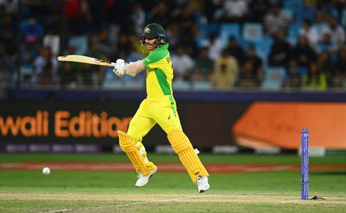 David Warner v New Zealand - ICC Men's T20 World Cup Final 2021 (Getty Images)