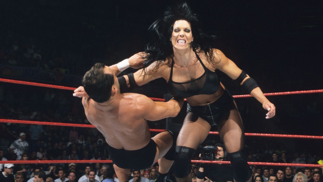 The Ninth Wonder of the World was the first female superstar to enter WWE&#039;s Men&#039;s Royal Rumble contest.