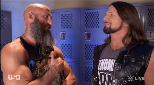 Tommaso Ciampa and AJ Styles were at NXT New Year's Evil.