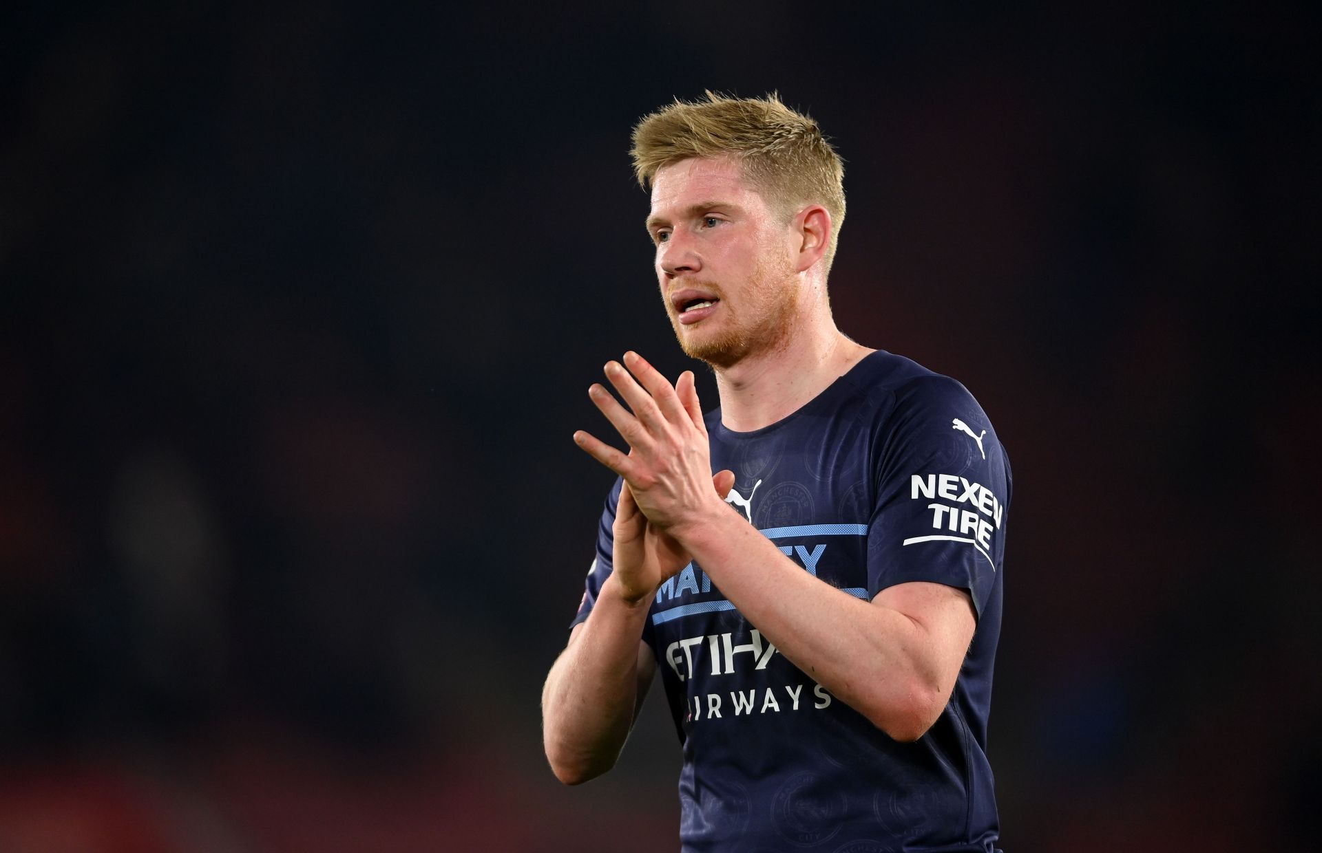 De Bruyne set up Laporte&rsquo;s equaliser with a trademark free-kick.