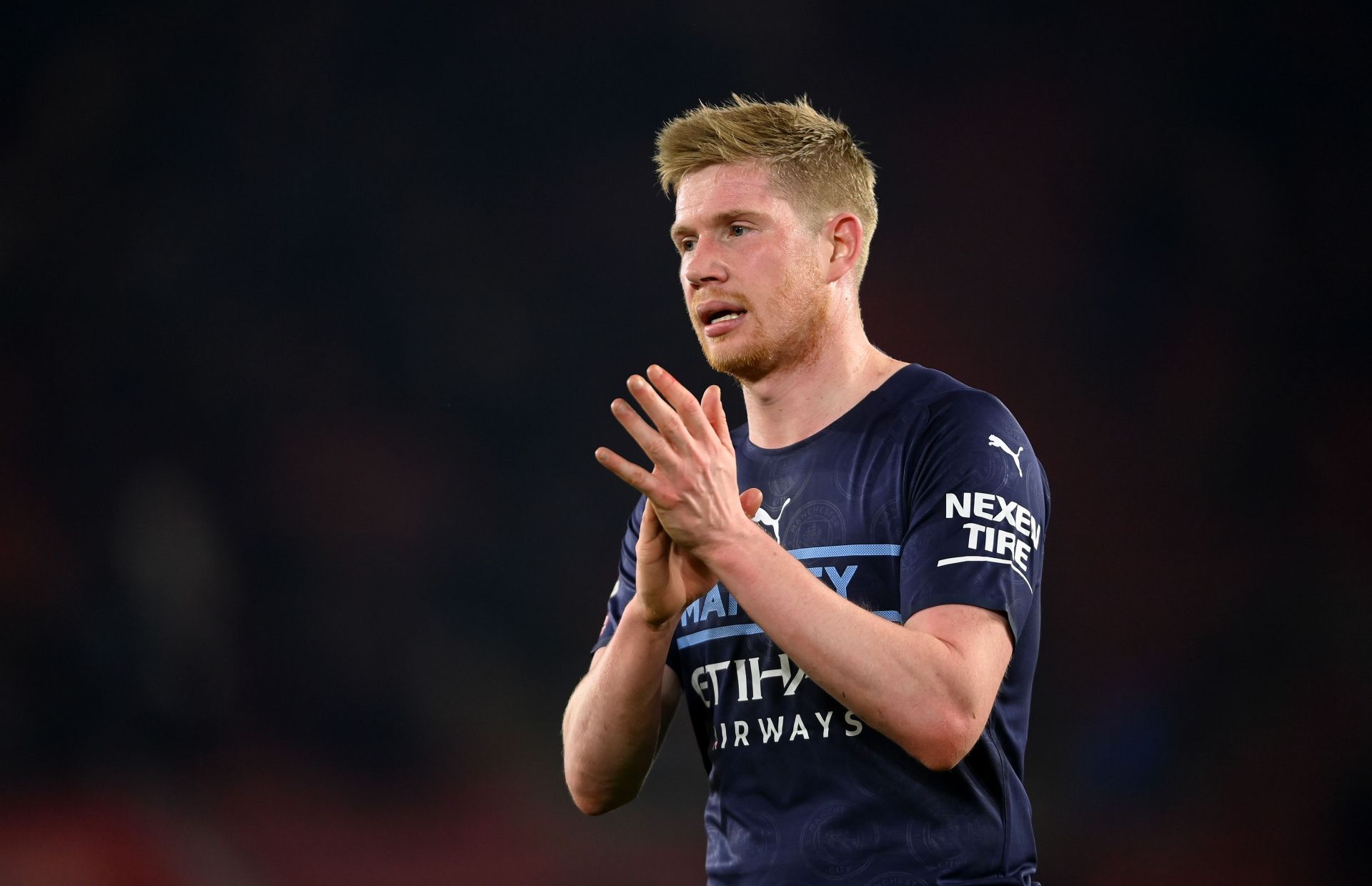 De Bruyne set up Laporte’s equaliser with a trademark free-kick.