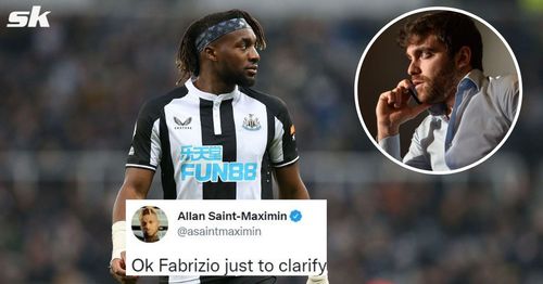 Saint-Maximin has reached out Fabrizio Romano for an update on Newcastle!