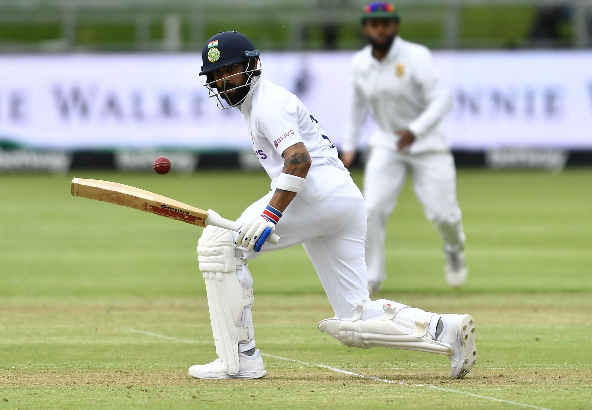 Virat Kohli was left to shepherd the lower-order batters towards the end of his innings