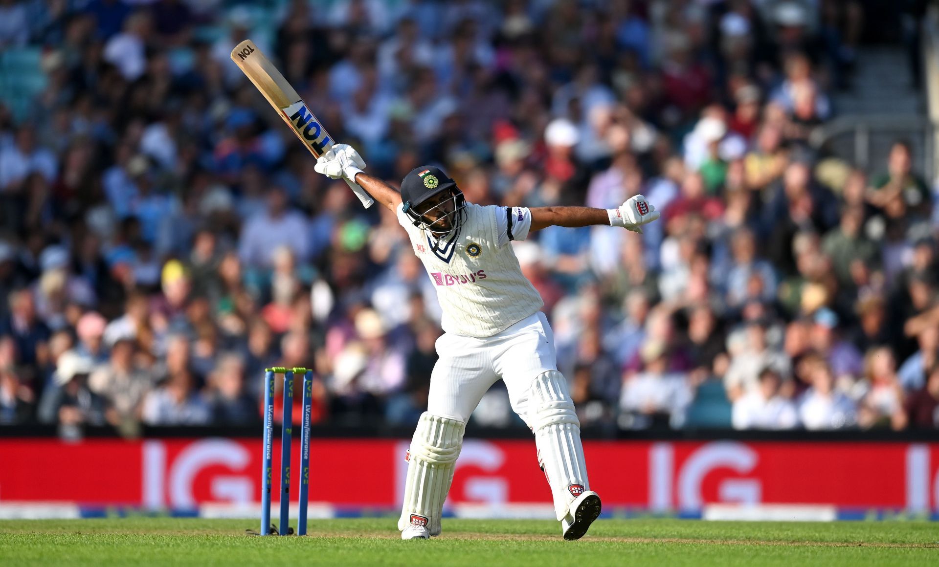 Shardul Thakur during England v India - Fourth LV= Insurance Test Match: Day One