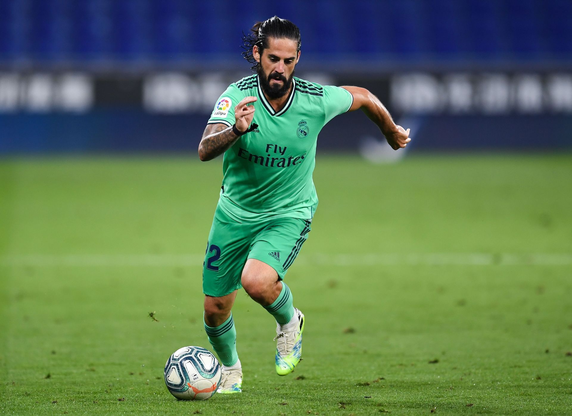 Isco in action in La Liga against RCD Espanyol