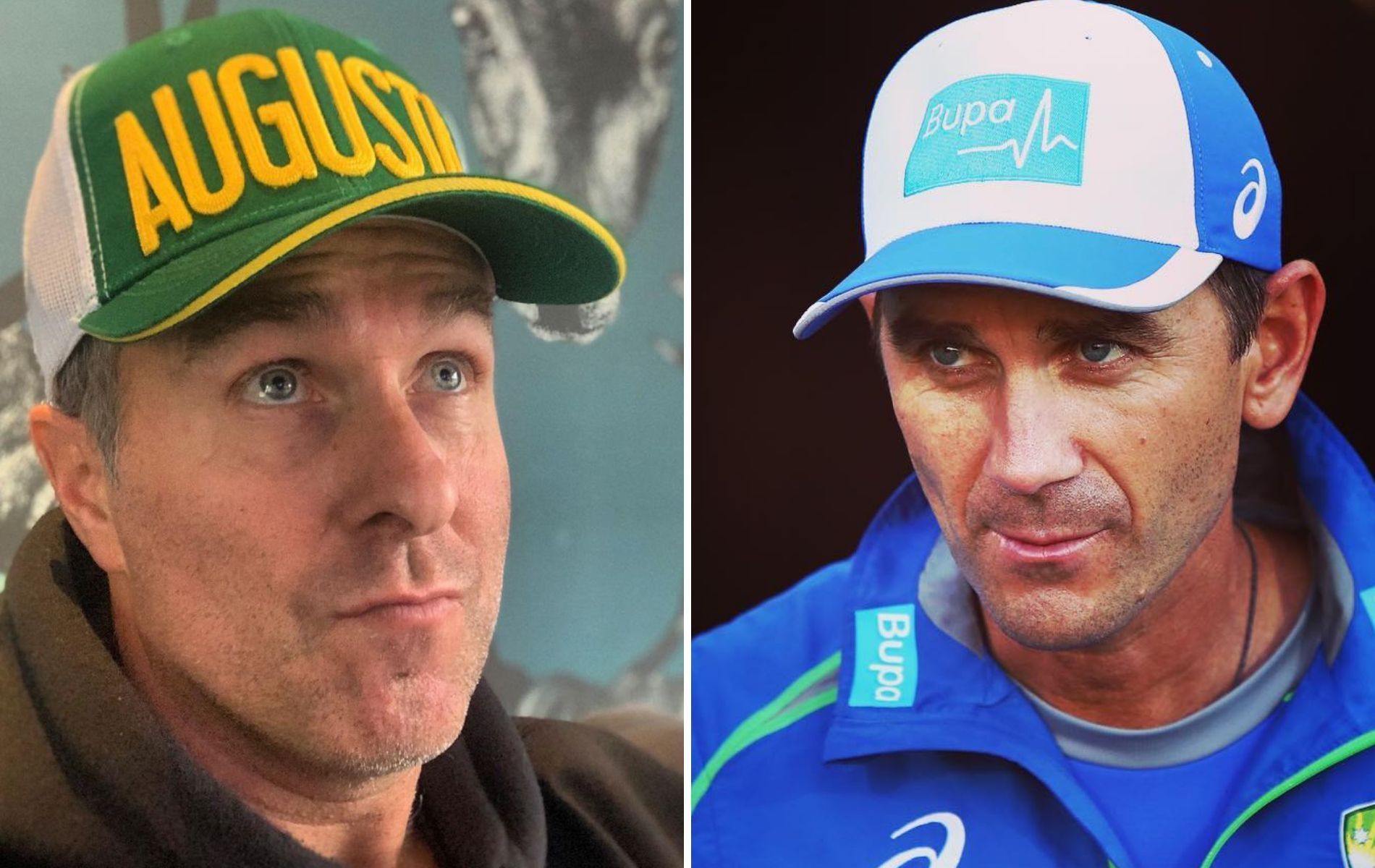 Michael Vaughan (left) and Justin Langer (PC: Instagram)