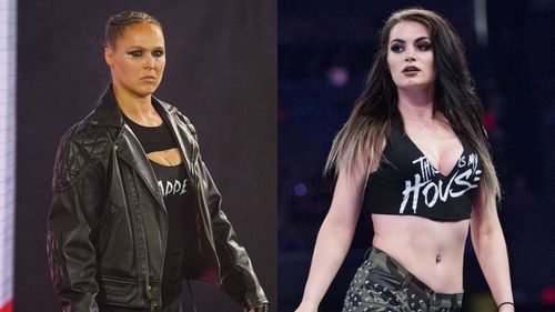 Ronda Rousey (left); Paige (right)