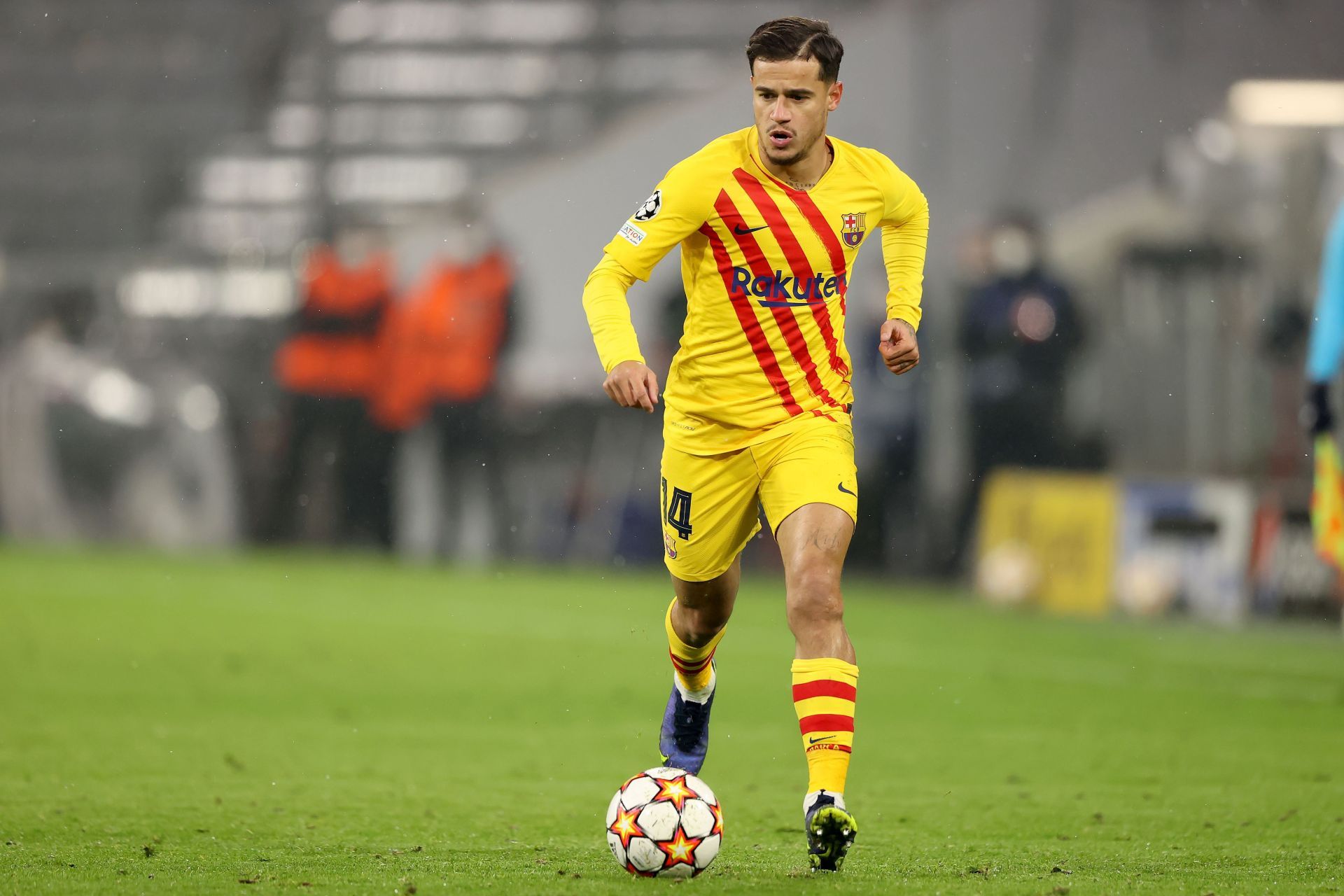 Philippe Coutinho in action for Barcelona.