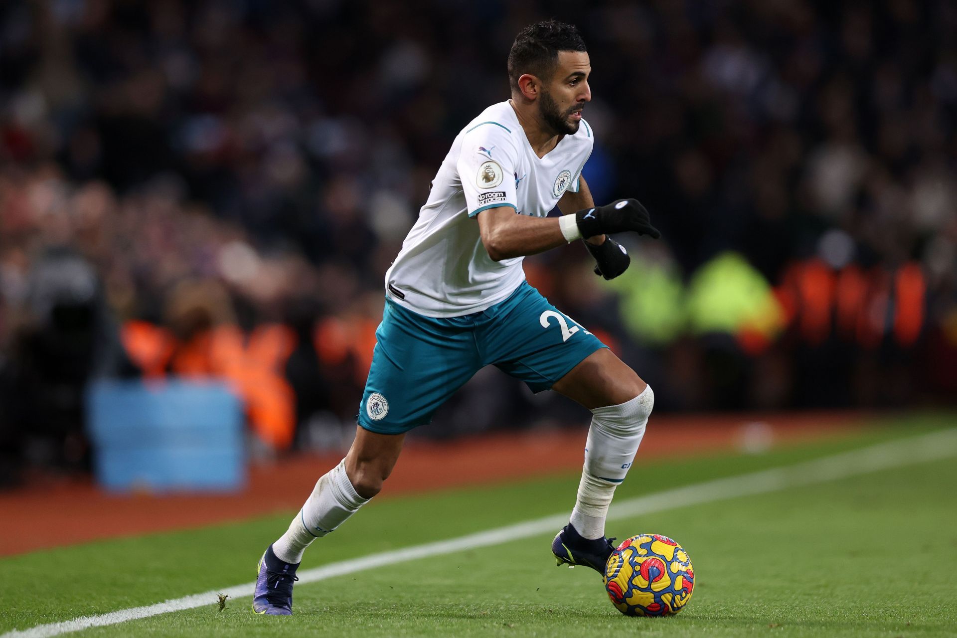 Riyad Mahrez in Aston Villa v Manchester City