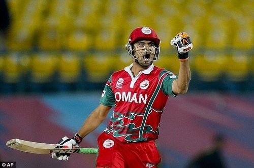 Oman Cricketer Khawar Ali (Image Courtesy: TheSportsTattoo)