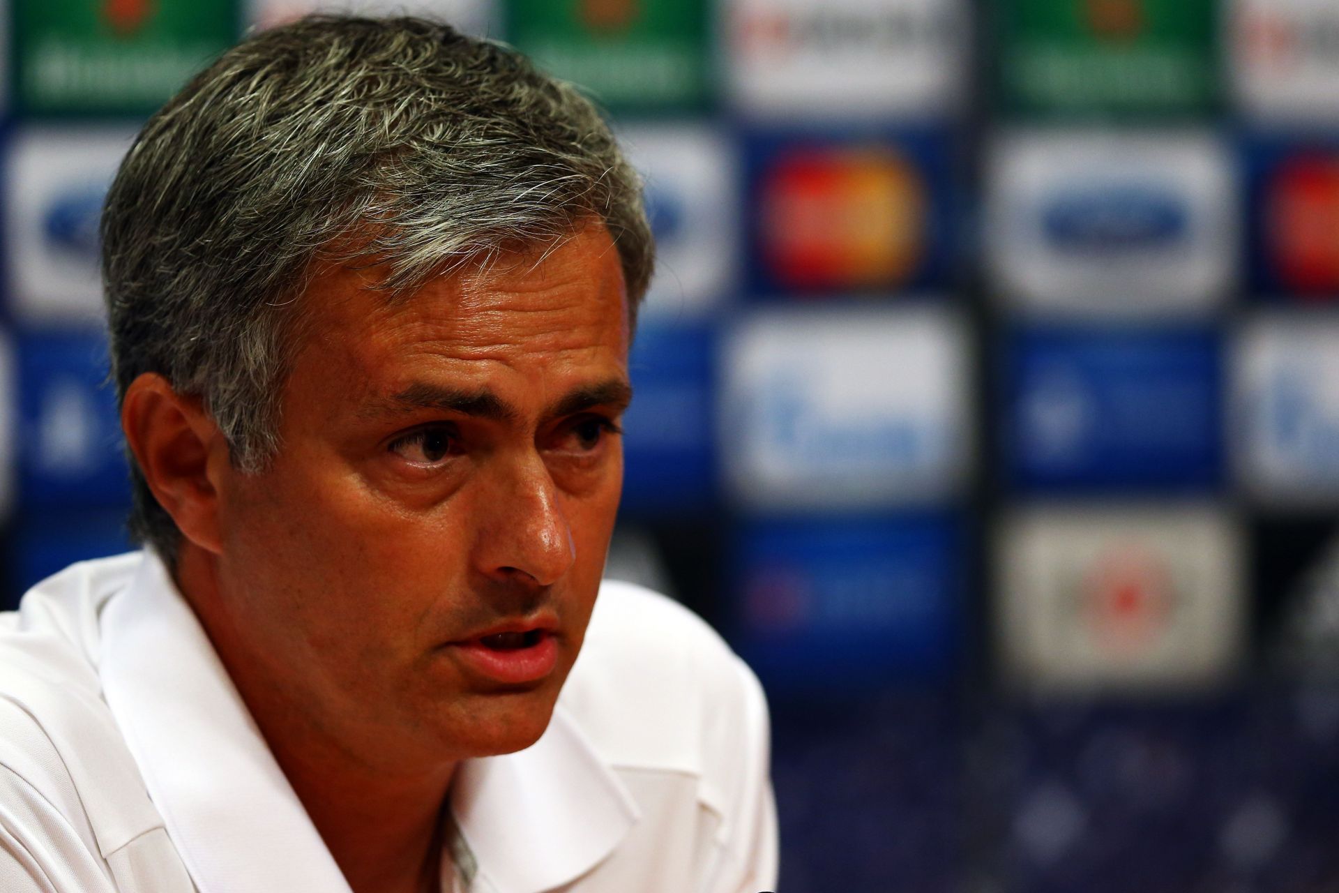 Jose Mourinho speaks at a press conference.