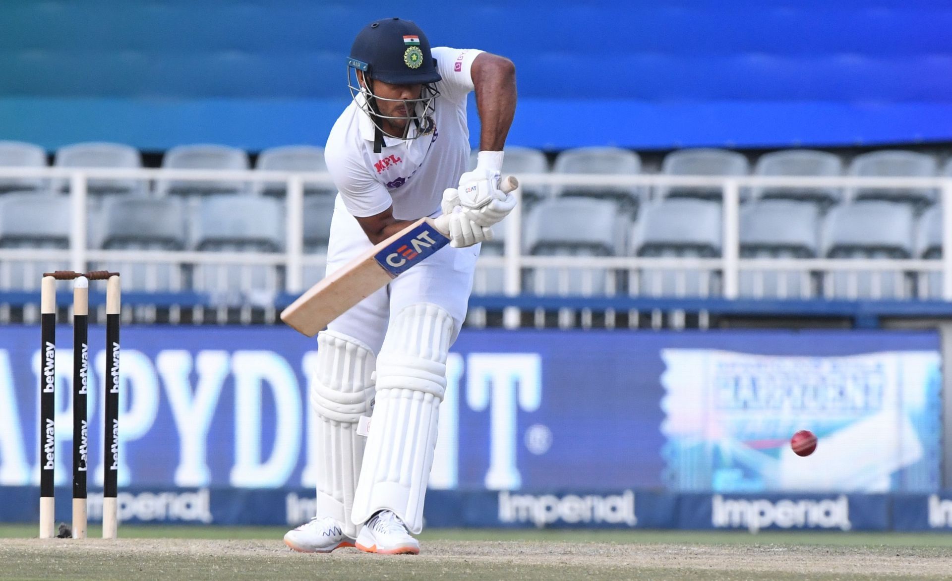 Mayank Agarwal has amassed 128 runs at an average of 25.50 in the five innings so far