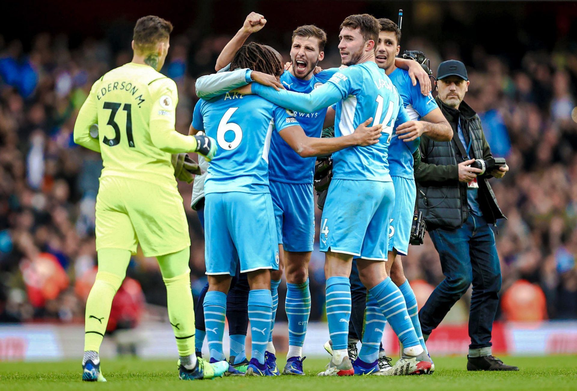 Manchester City are running away with the Premier League title