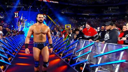 Drew McIntyre made his return to action at the Royal Rumble