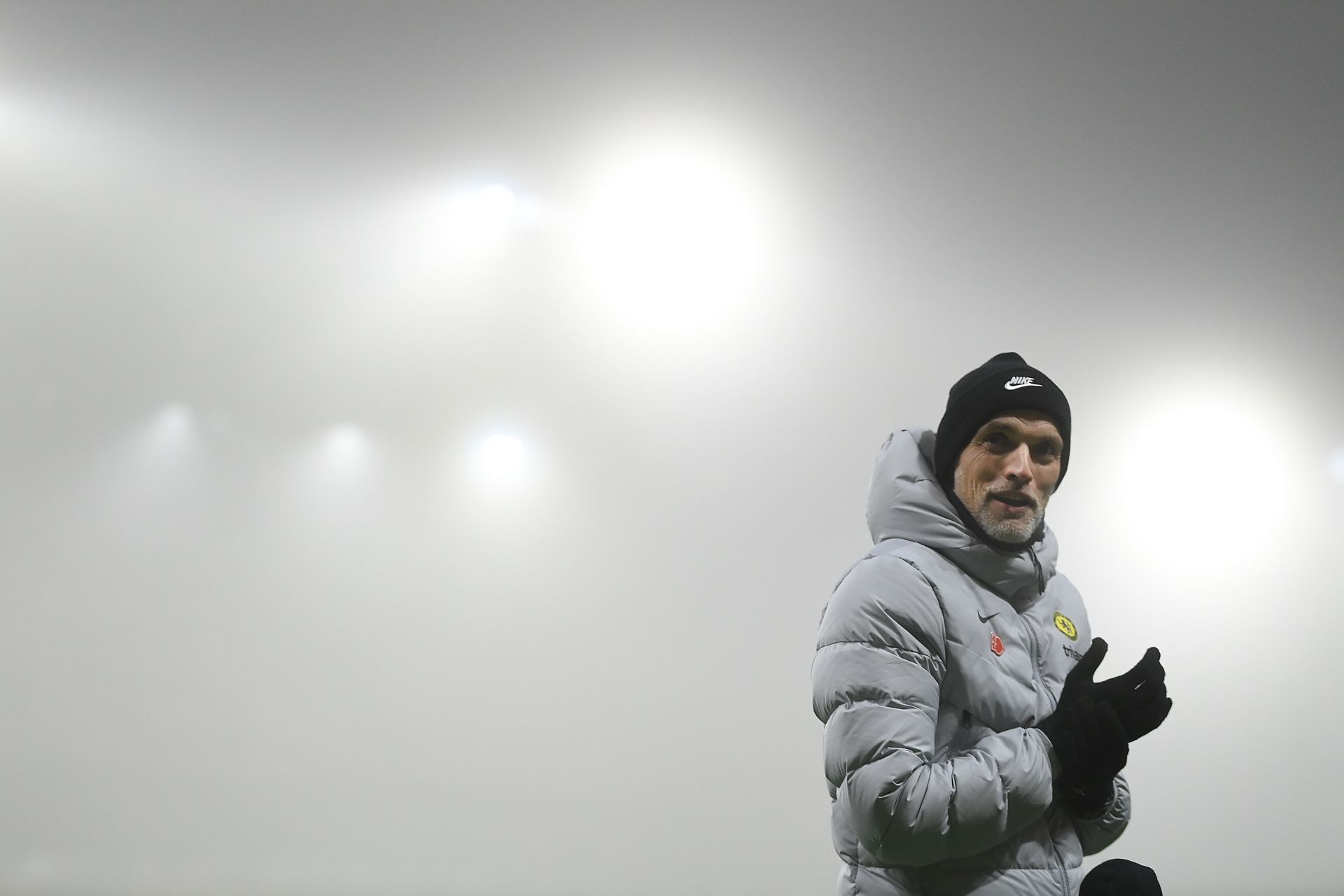 Thomas Tuchel looks on ahead of a Premier League fixture