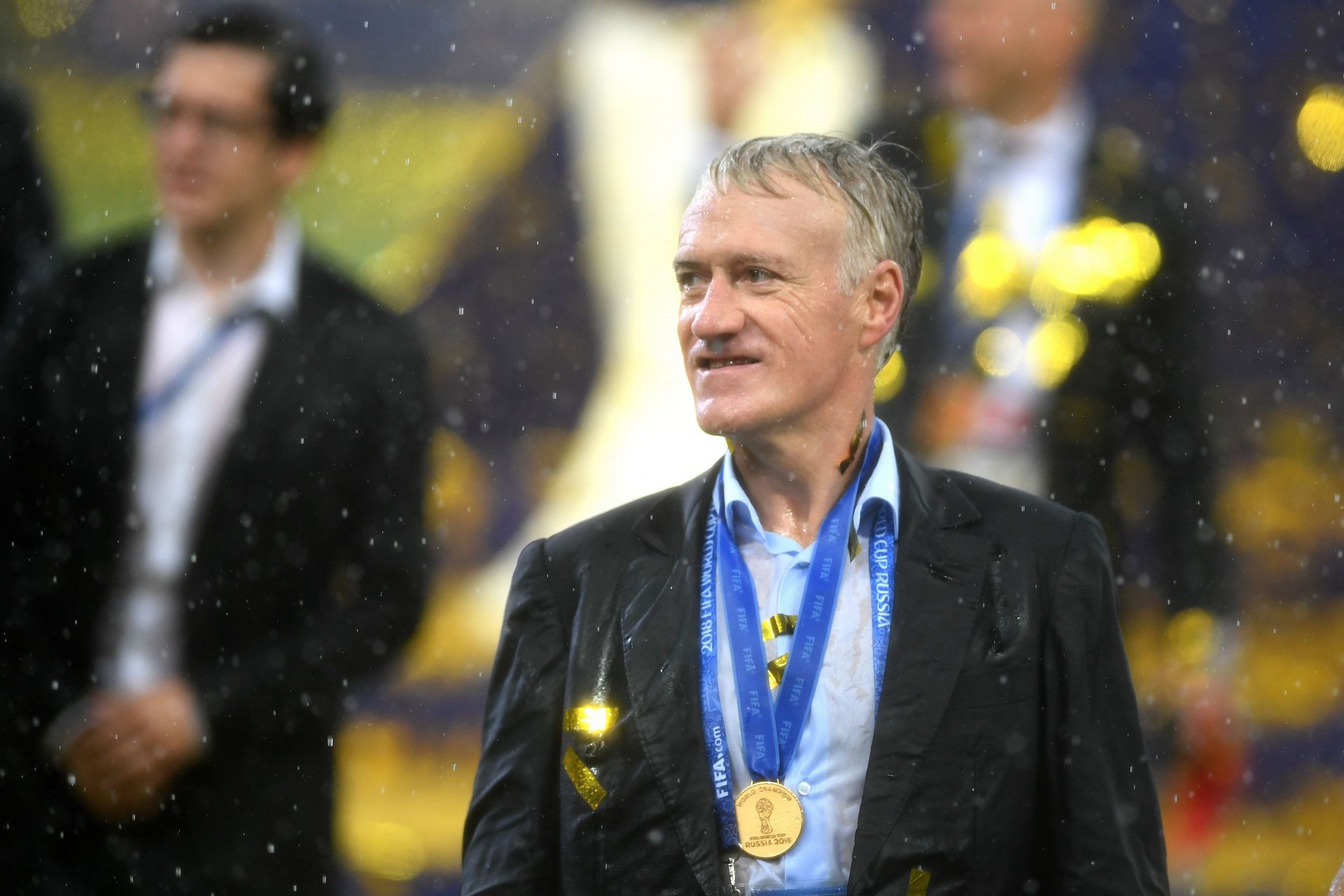 Didier Deschamps with his 201 FIFA World Cup winners medal