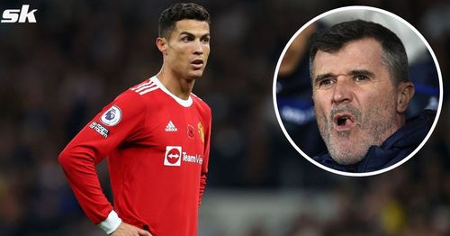 Manchester United legend Roy Keane joked about Cristiano Ronaldo's apparent lack of pressing recently.