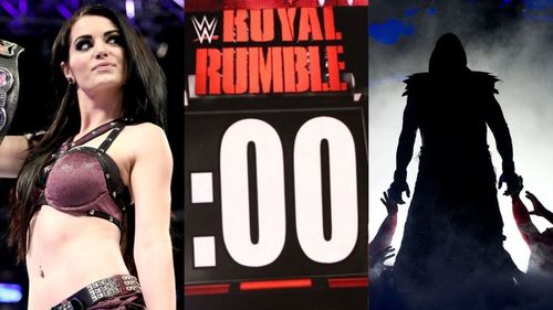 Paige (left); The Undertaker (right)