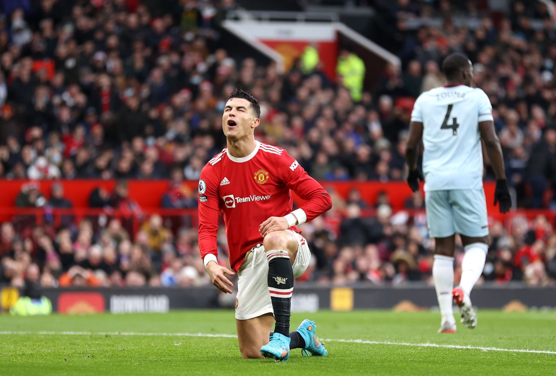 Ronaldo had Manchester United's best chance in the first half