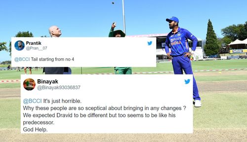 Fans express their frustrations after Team India goes in with an unchanged XI for the 2nd ODI against South Africa