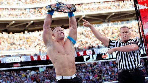 John Cena won the US Championship after beating Rusev at WrestleMania 31