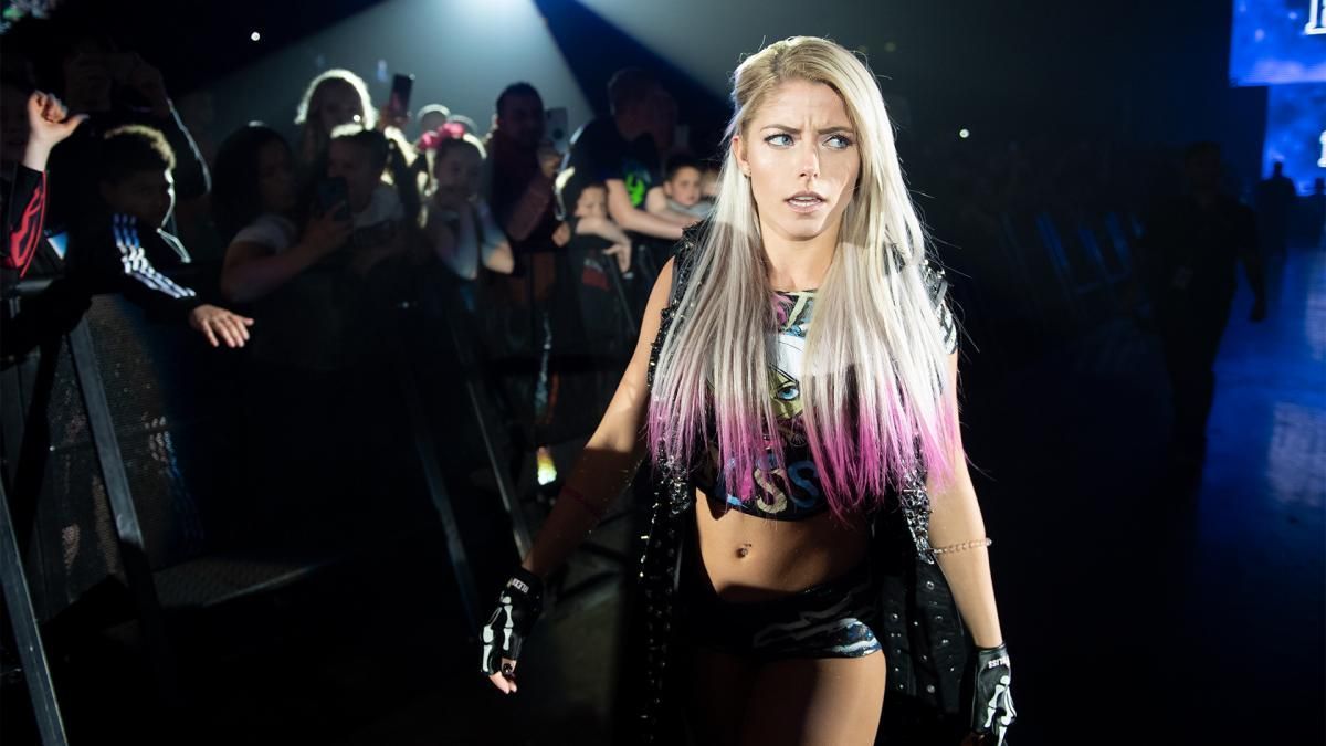 WWE RAW Superstar Alexa Bliss making her entrance