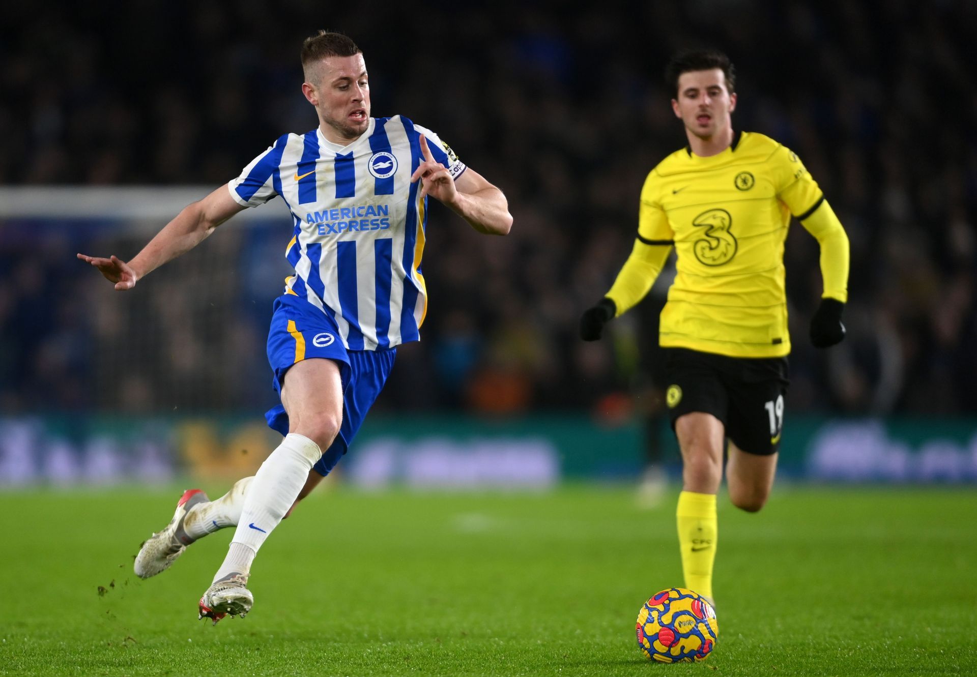 Adam Webster in action for Brighton