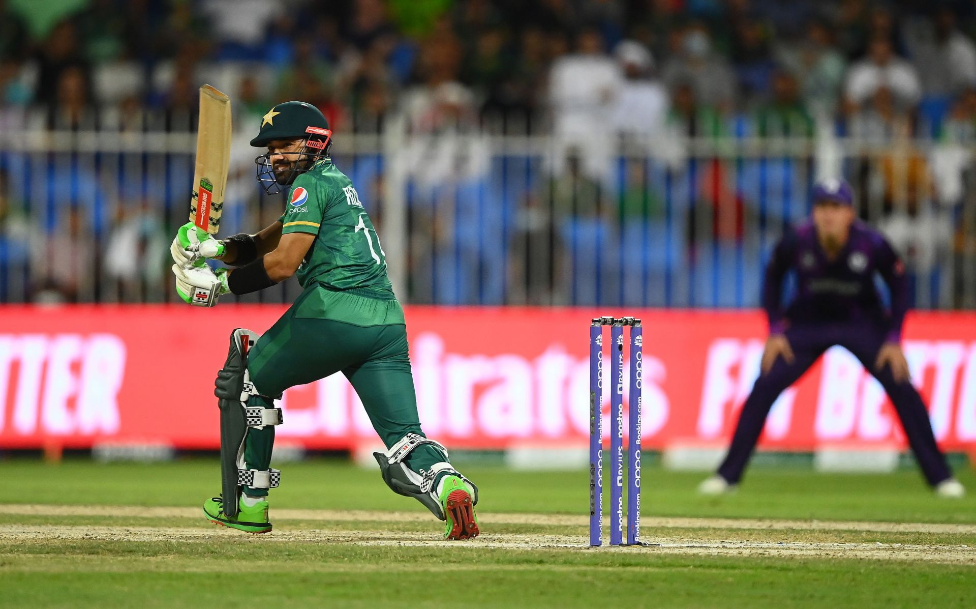 Rizwan shone with the bat when Pakistan defeated India in the 2021 T20 World Cup