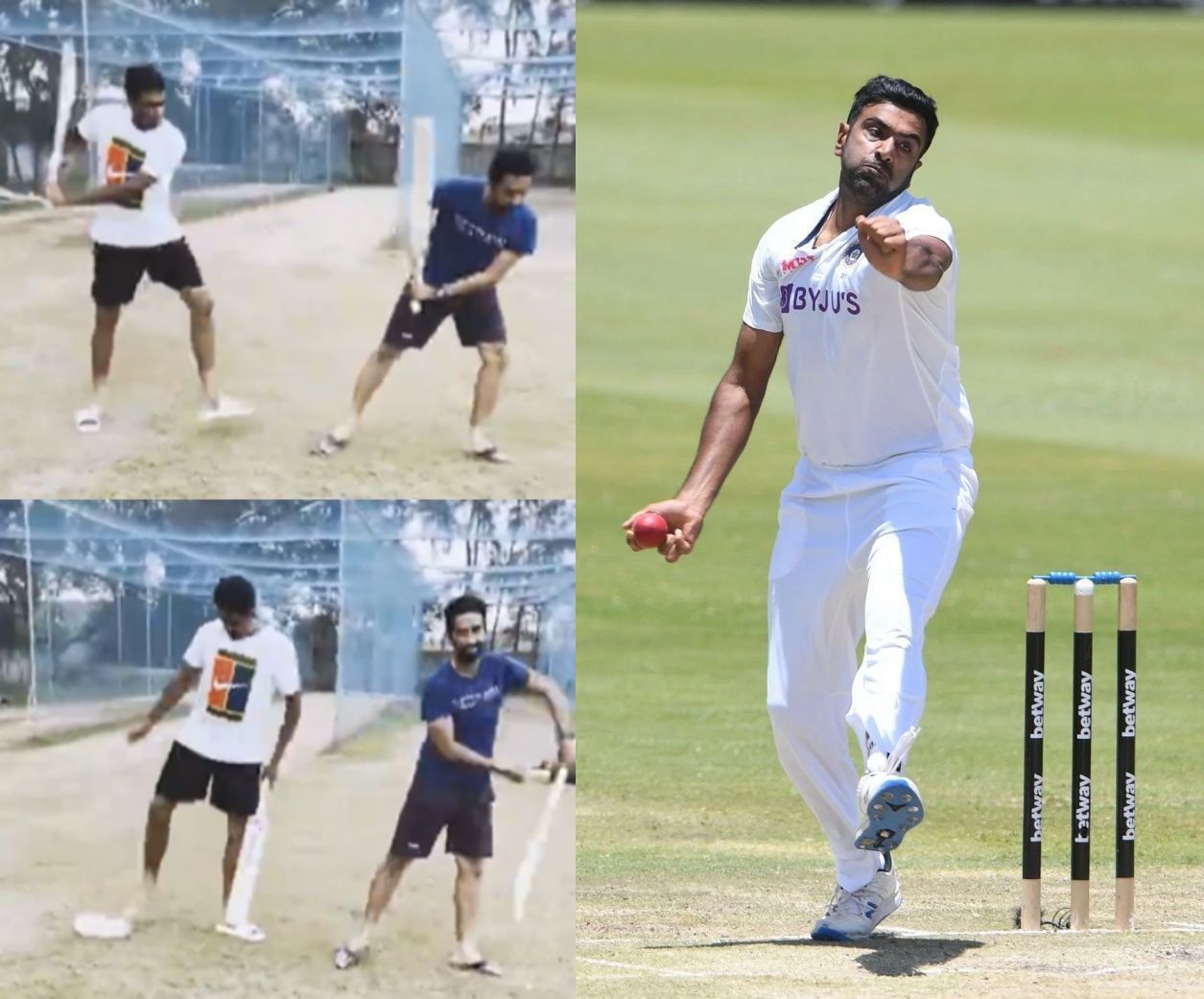 (Left) Ravichandran Ashwin performs the Srivalli step; (Right) The off-spinner during the South Africa series.