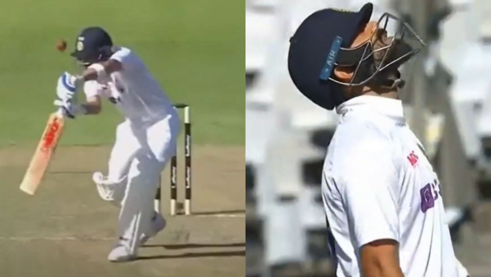 Snippets from Virat Kohli&#039;s wicket.