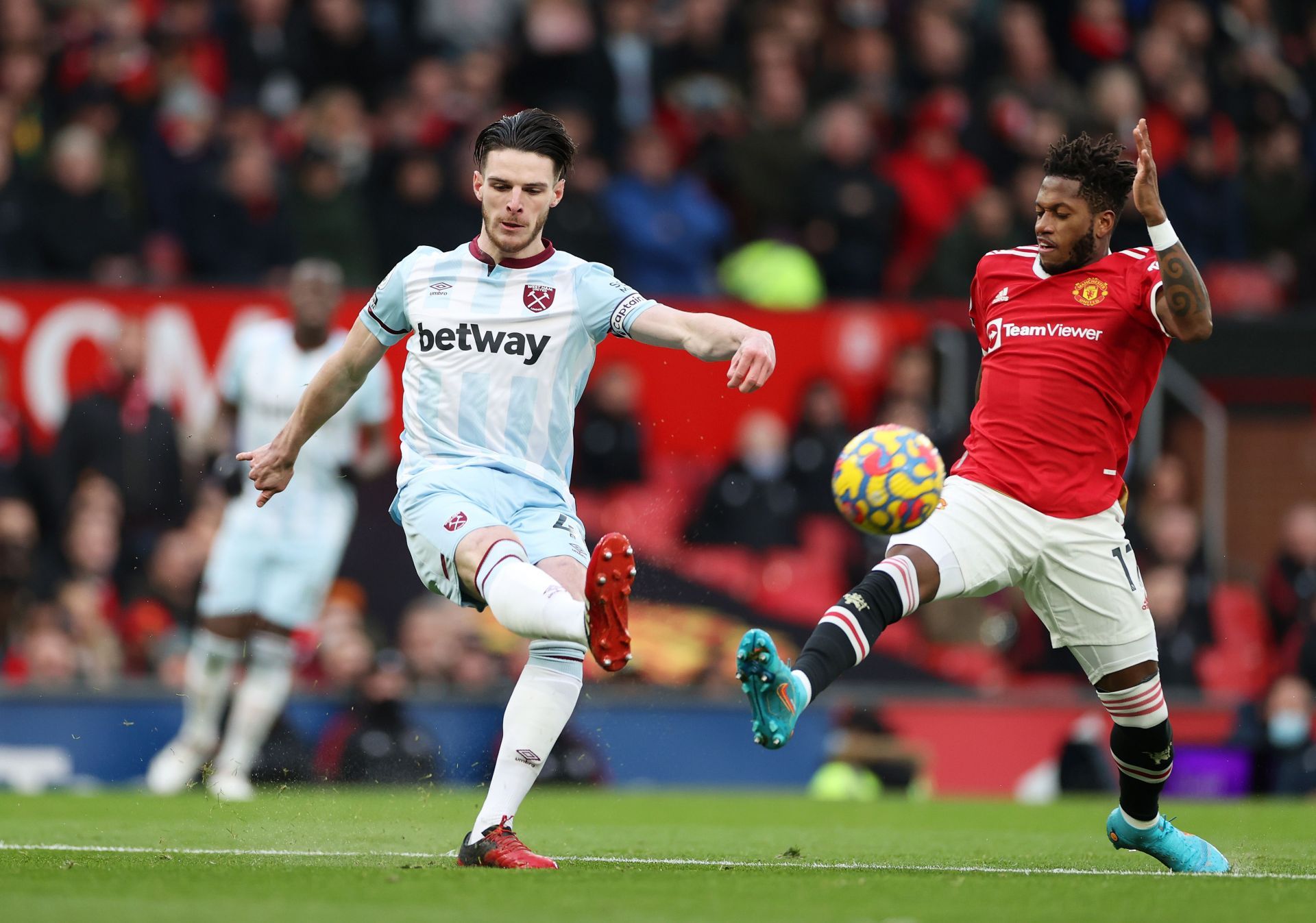 Rice in action for West Ham United