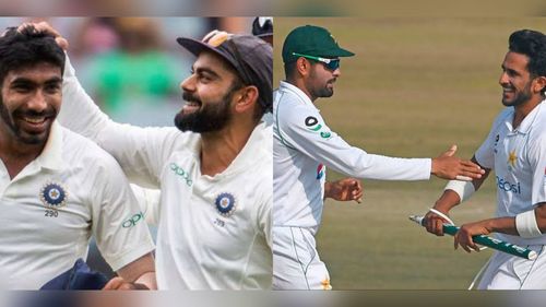 Virat Kohli and Jasprit Bumrah; Babar Azam and Hasan Ali