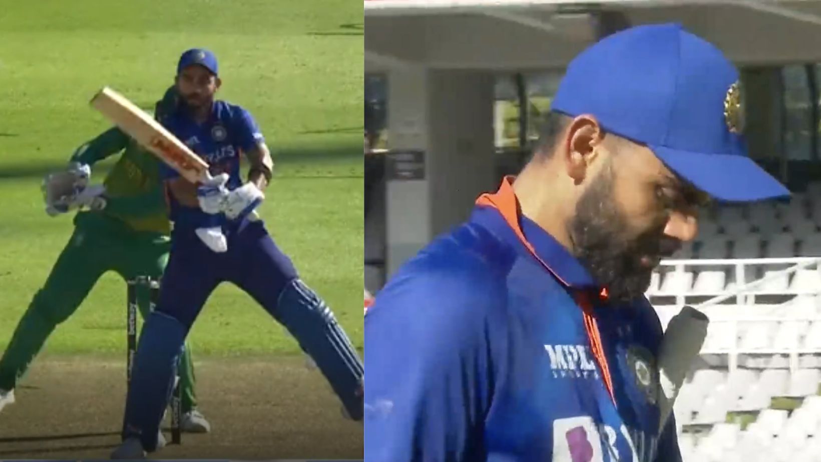 Screengrabs from Virat Kohli&#039;s wicket today.