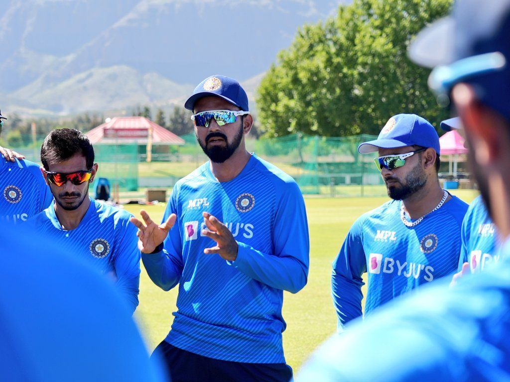 KL Rahul (center) will open the innings in the first ODI.