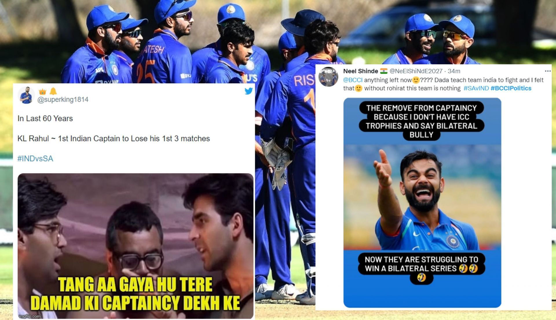 Fans brutally slam Indian skipper KL Rahul as South Africa comprehensively wins the ODI series