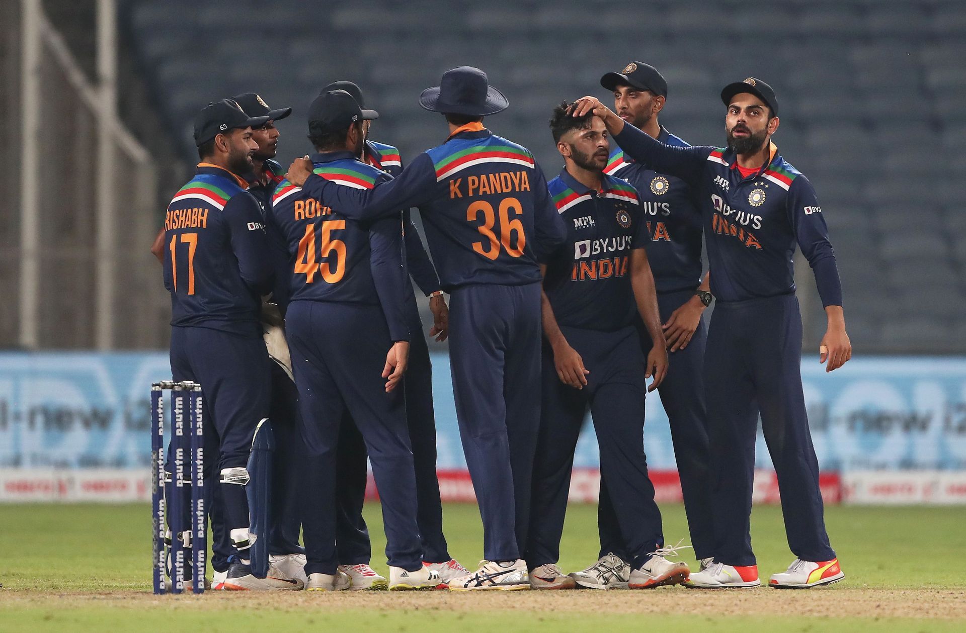 Indian cricket team during the ODI series against England last year. Pic: Getty Images