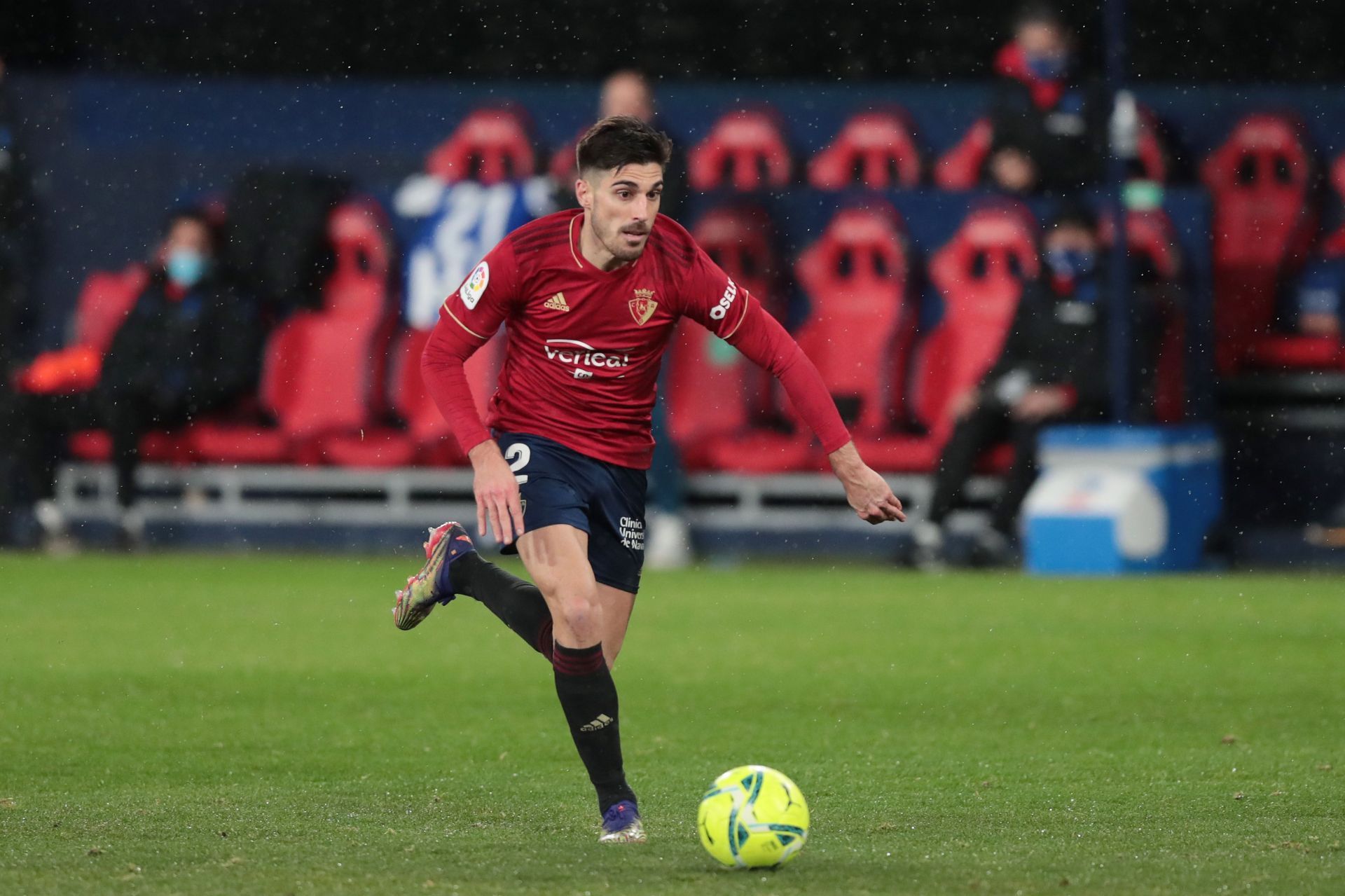 C.A. Osasuna v Deportivo Alav&eacute;s - Nacho Vidal in action