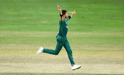 Shaheen Afridi during the T20 World Cup 2021. Pic: Getty Images