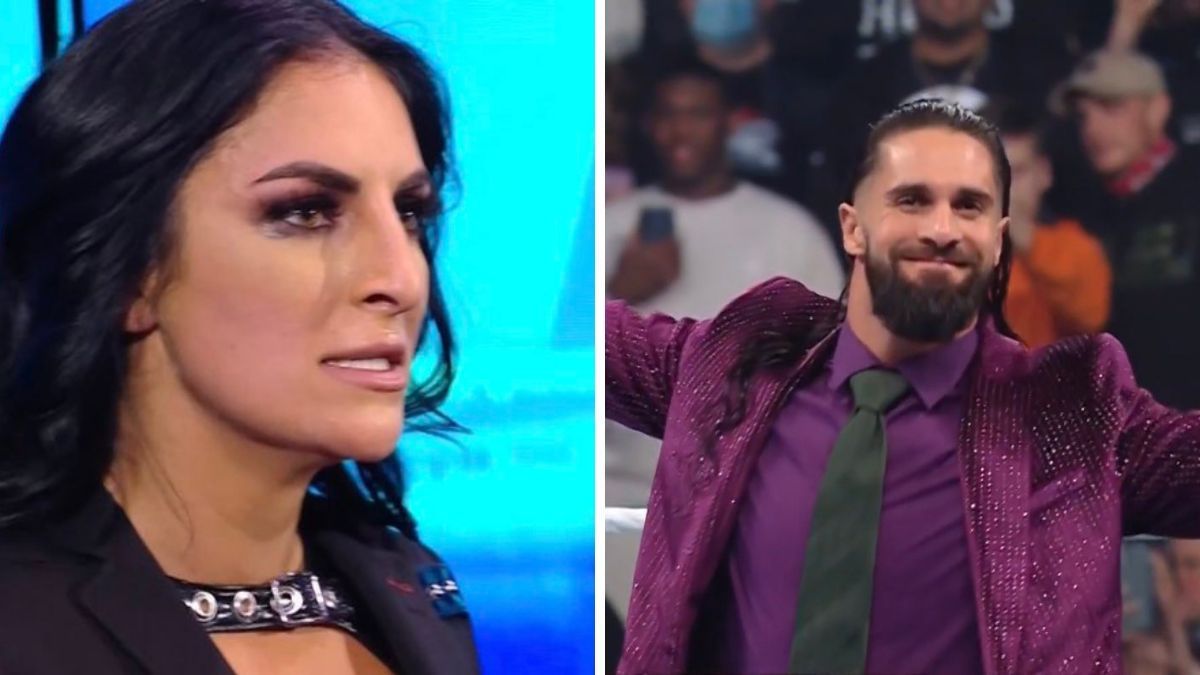 Sonya Deville (left); Seth Rollins (right)