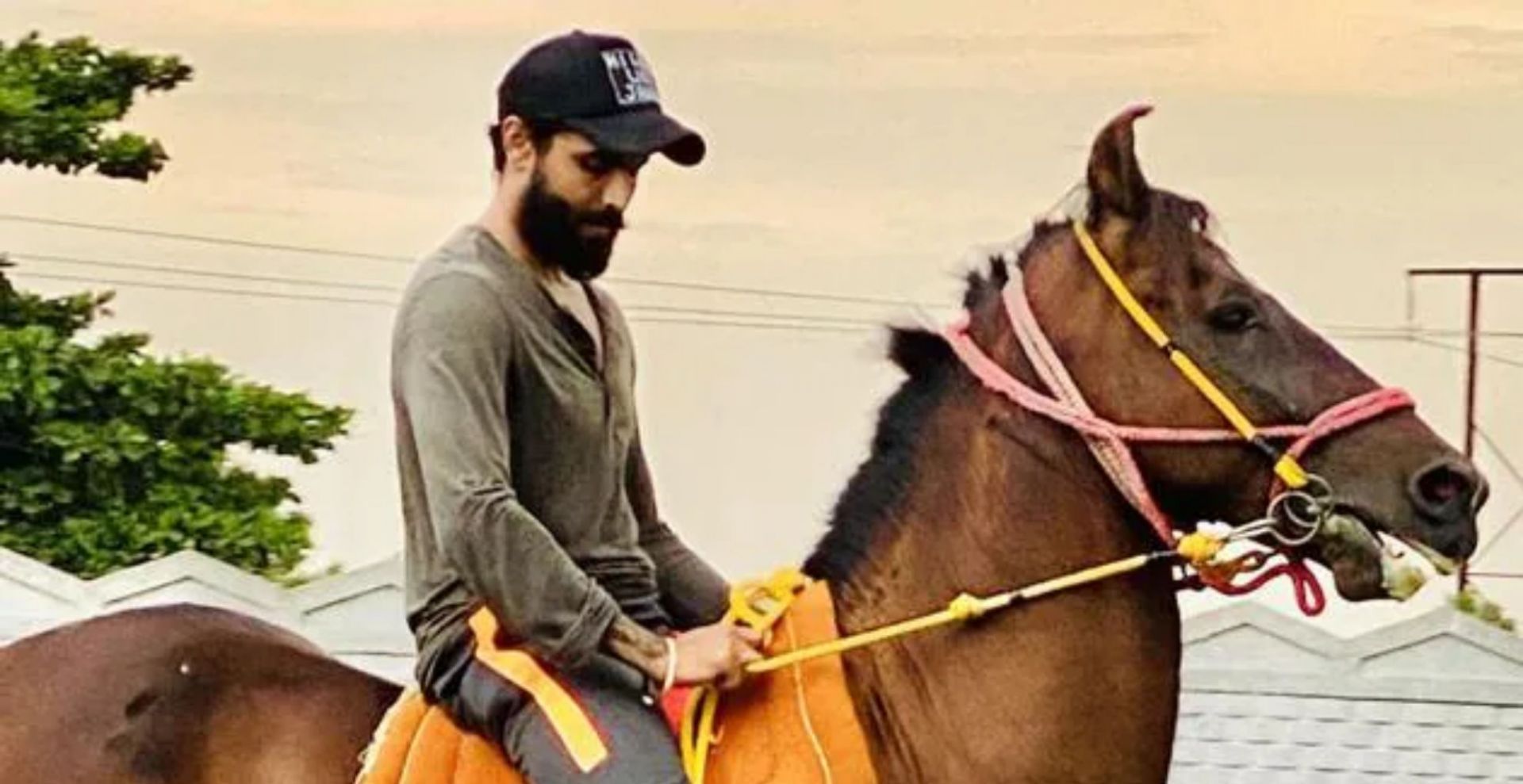 Ravindra Jadeja spotted riding his horse