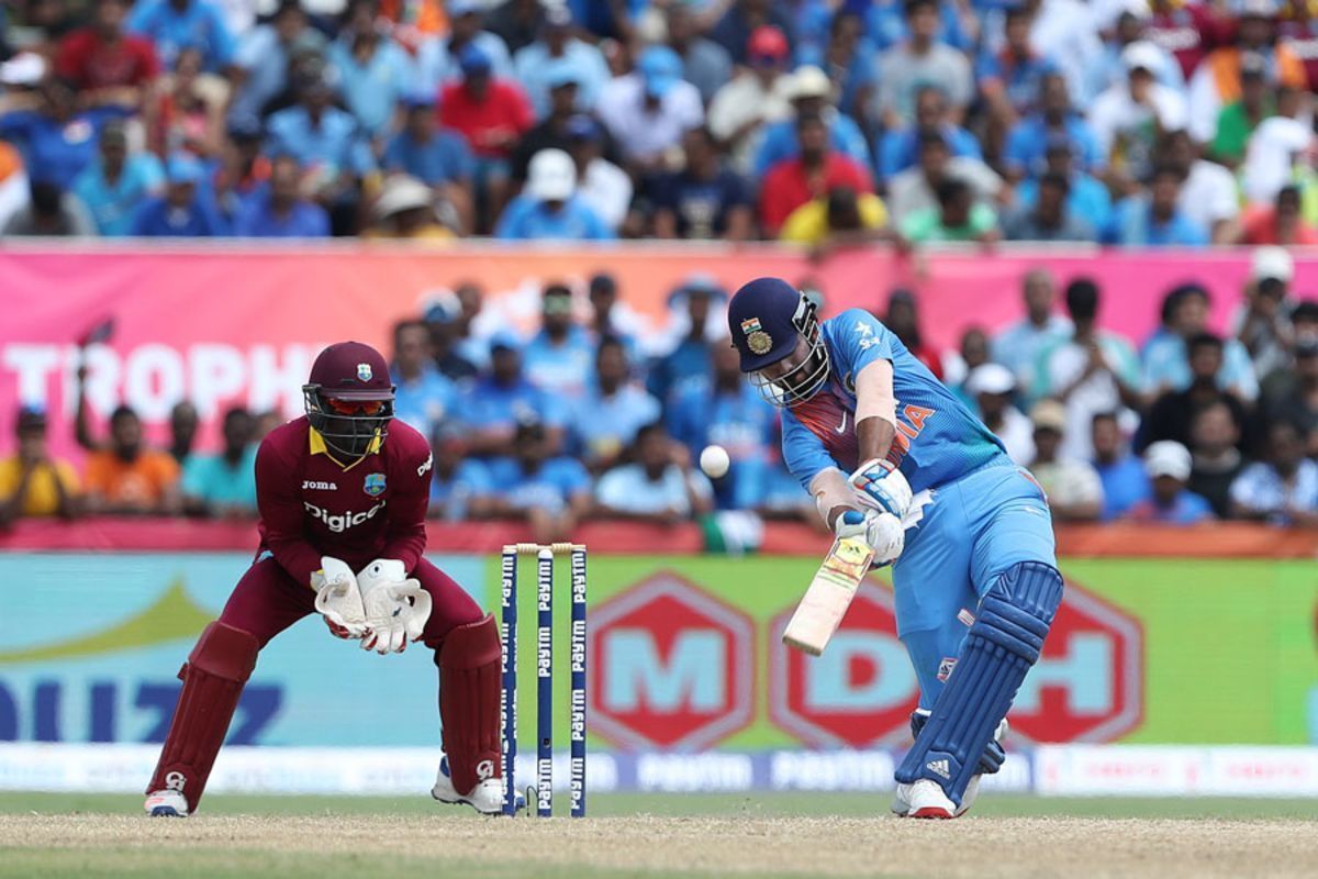 KL Rahul during his unbeaten ton against the WI in Florida [Image-Getty]