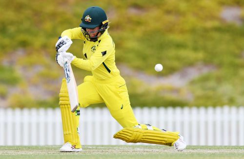 Georgia Redmayne in action in Australia A Women v England A Women 2nd T20