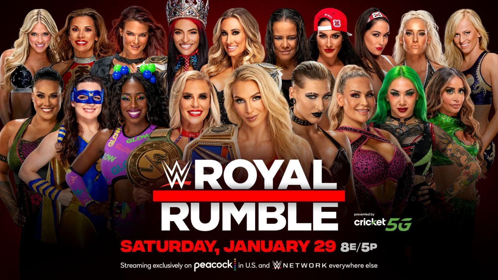 The 2022 WWE Women&#039;s Royal Rumble official poster