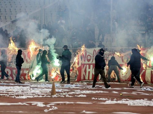 Expect similar scenes on 16th January when Panathinaikos host Olympiacos.