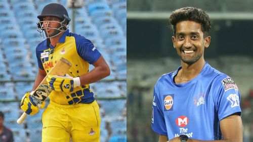 Shahrukh Khan (left) and R Sai Kishore have been selected as backups for the West Indies series.