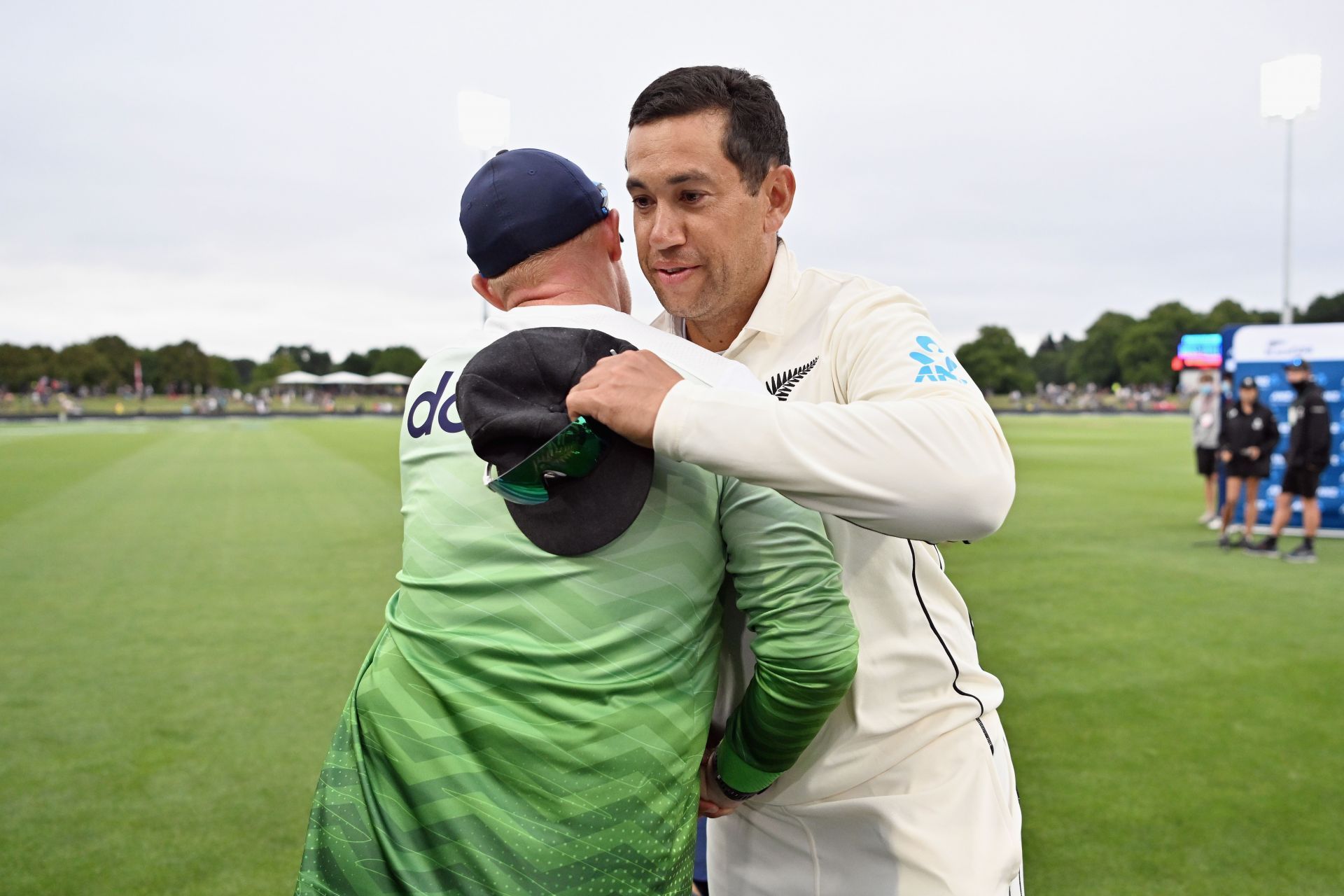 New Zealand v Bangladesh: Ross Taylor congratulated, Christchurch